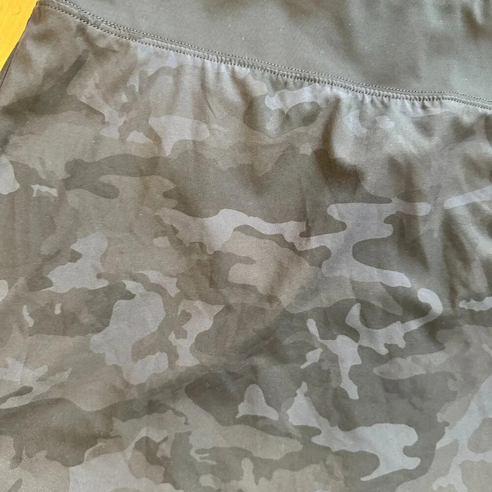 MAISON D'AMELIE Black Camo Print Skort Golf Pickleball Skirt - large - Picture 4 of 8